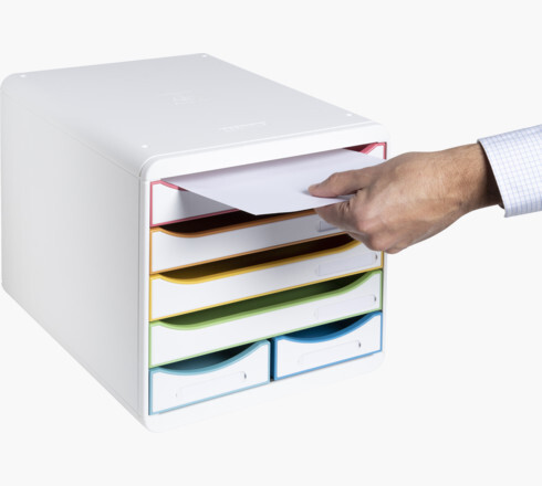 Schubladenbox Big Box Maxi weiss mit 6 Fächern, Art.-Nr. 312913D - Paterno B2B-Shop