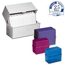 Karteikasten DIN A 6 schwarz, Art.-Nr. 0517-SW - Paterno B2B-Shop