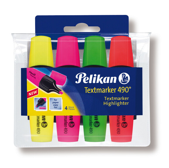 Textmarker Pelikan 4-er Set, Art.-Nr. 490P-4 - Paterno B2B-Shop Textmarker Pelikan 4-er Set, Art.-Nr. 490P-4 - Paterno B2B-Shop