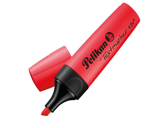 Textmarker Pelikan 490 rot, Art.-Nr. 490P-LRT - Paterno B2B-Shop