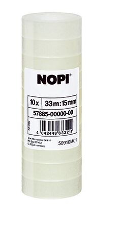 Klebeband Tesa NOPI 15mm x33 m transaprent, Art.-Nr. 57885 - Paterno B2B-Shop Klebeband Tesa NOPI 15mm x33 m transaprent, Art.-Nr. 57885 - Paterno B2B-Shop