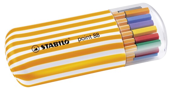 Fineliner Stabilo 88 20-er Etui Zebrui, Art.-Nr. 8820-02 - Paterno B2B-Shop