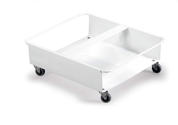 Fahrwagen 2x DURABIN® 60L eckig weiss, Art.-Nr. 1801667010 - Paterno B2B-Shop