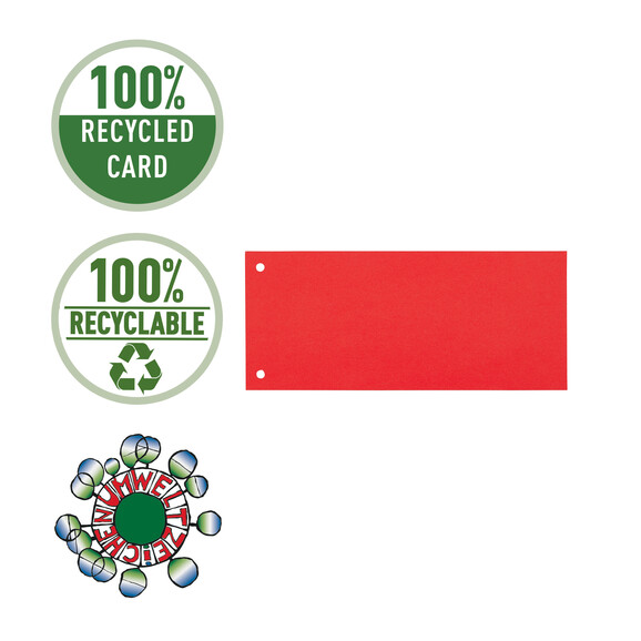 Trennstreifen Bene 240x100mm rot, Art.-Nr. 201950-RT - Paterno B2B-Shop