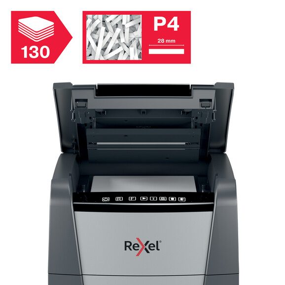 Aktenvernichter Rexel Optimum Auto+ 130X, Art.-Nr. 2102559EUA - Paterno B2B-Shop
