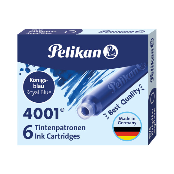 Tintenpatrone Pelikan TP/6 4001 königsblau, Art.-Nr. 315000-BL - Paterno B2B-Shop Tintenpatrone Pelikan TP/6 4001 königsblau, Art.-Nr. 315000-BL - Paterno B2B-Shop