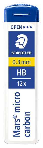 Feinminen Staedtler Mars micro 250 0,3 mm H, Art.-Nr. 250-03-H - Paterno B2B-Shop