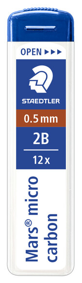 Feinminen Staedtler Mars micro 250 0,5 mm 2B, Art.-Nr. 250-05-2B - Paterno B2B-Shop