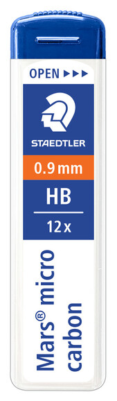 Feinmine Staedtler Mars micro 250 0,9 mm HB, Art.-Nr. 250-09-HB - Paterno B2B-Shop