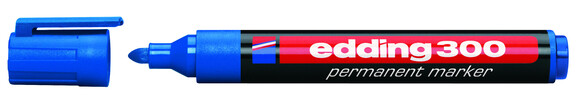 Marker Edding 300 permanent blau, Art.-Nr. 300-BL - Paterno B2B-Shop