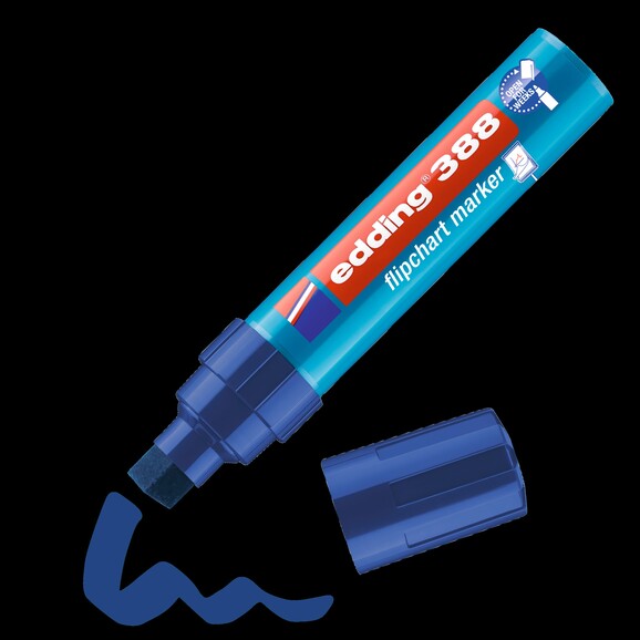 Flipchartmarker Edding 388 blau, Art.-Nr. 388-BL - Paterno B2B-Shop
