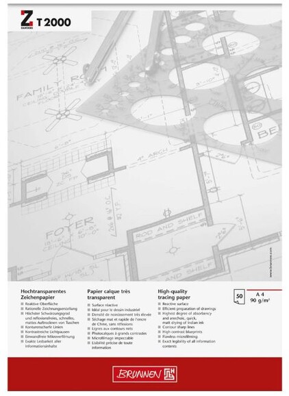 Transparentpapierblock A4 50 Blatt, Art.-Nr. 894-A4 - Paterno B2B-Shop