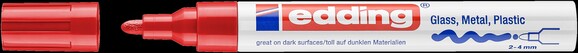 Lackmarker Edding 750 rot, Art.-Nr. 750-RT - Paterno B2B-Shop