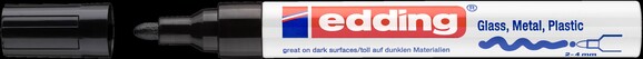 Lackmarker Edding 750 schwarz, Art.-Nr. 750-SW - Paterno B2B-Shop