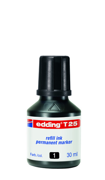 Nachfülltinte Edding T 25 30 ml schwarz, Art.-Nr. T25-SW - Paterno B2B-Shop Nachfülltinte Edding T 25 30 ml schwarz, Art.-Nr. T25-SW - Paterno B2B-Shop