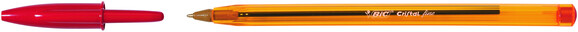 Kugelschreiber Bic Cristal F rot, Art.-Nr. CRISTAL-FEIN-RT - Paterno B2B-Shop