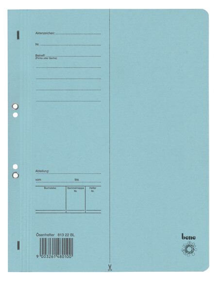 Ösenhefter Bene A4 blau, Art.-Nr. 081322-BL - Paterno B2B-Shop