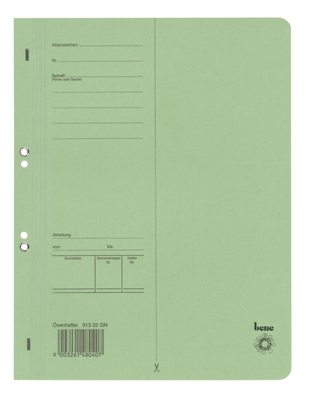 Ösenhefter Bene A4 grün, Art.-Nr. 081322-GN - Paterno B2B-Shop