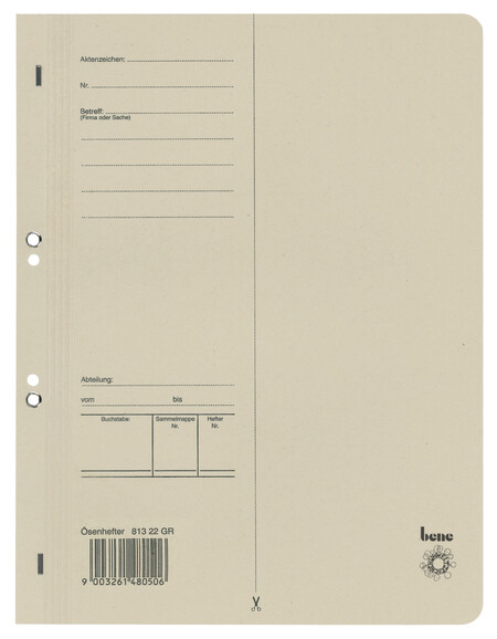 Ösenhefter Bene A4 grau, Art.-Nr. 081322-GR - Paterno B2B-Shop