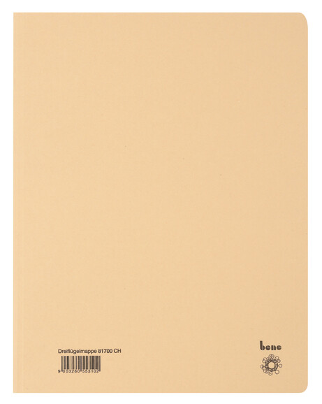 Dreiflügelmappe Bene A4 chamois, Art.-Nr. 081700-CH - Paterno B2B-Shop