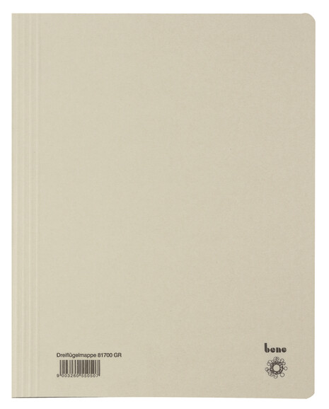 Dreiflügelmappe Bene A4 grau, Art.-Nr. 081700-GR - Paterno B2B-Shop