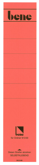 Rückenschilder Bene für 91300 rot, Art.-Nr. 091360-RT - Paterno B2B-Shop Rückenschilder Bene für 91300 rot, Art.-Nr. 091360-RT - Paterno B2B-Shop