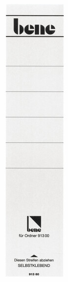Rückenschilder Bene für 91300 weiss, Art.-Nr. 091360-WS - Paterno B2B-Shop