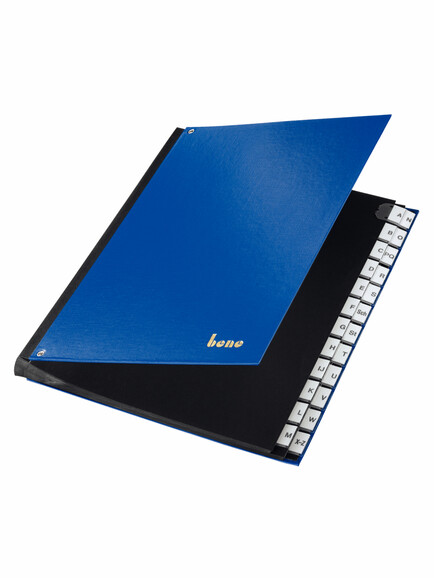 Pultordner Bene A4 A-Z blau, Art.-Nr. 75116-BL - Paterno B2B-Shop