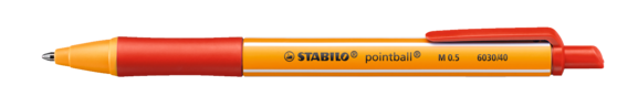Kugelschreiber Stabilo POINTBALL rot, Art.-Nr. 6030STABILO-RT - Paterno B2B-Shop