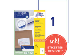 Universaletiketten A4 3418 weiss 200x297mm, Art.-Nr. ZWF-3418 - Paterno B2B-Shop
