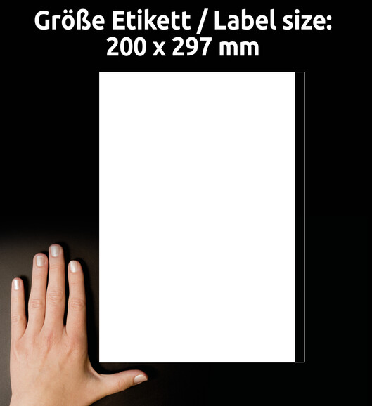 Universaletiketten A4 3418 weiss 200x297mm, Art.-Nr. ZWF-3418 - Paterno B2B-Shop
