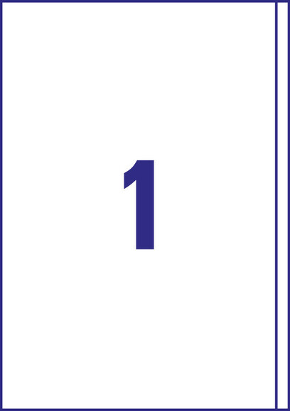 Universaletiketten A4 3418 weiss 200x297mm, Art.-Nr. ZWF-3418 - Paterno B2B-Shop