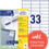 Universaletiketten A4 3421 weiss 70x25,4mm, Art.-Nr. ZWF-3421 - Paterno B2B-Shop
