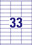 Universaletiketten A4 3421 weiss 70x25,4mm, Art.-Nr. ZWF-3421 - Paterno B2B-Shop