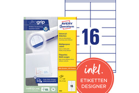 Universaletiketten A4 3423 weiss 105x35mm, Art.-Nr. ZWF-3423 - Paterno B2B-Shop