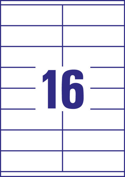 Universaletiketten A4 3423 weiss 105x35mm, Art.-Nr. ZWF-3423 - Paterno B2B-Shop