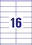 Universaletiketten A4 3423 weiss 105x35mm, Art.-Nr. ZWF-3423 - Paterno B2B-Shop