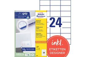 Universaletiketten A4 3474 weiss 70x37mm, Art.-Nr. ZWF-3474 - Paterno B2B-Shop