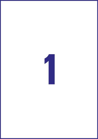 Universaletiketten A4 3478 weiss 210x297mm, Art.-Nr. ZWF-3478 - Paterno B2B-Shop