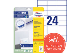 Universaletiketten ZWF 70 x 36 mm, weiß, Art.-Nr. 3490ZWF - Paterno B2B-Shop