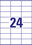 Universaletiketten ZWF 70 x 36 mm, weiß, Art.-Nr. 3490ZWF - Paterno B2B-Shop