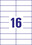 Universaletiketten A4 3484 weiss 105x37mm, Art.-Nr. ZWF-3484 - Paterno B2B-Shop