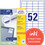 Universaletiketten A4 3650 weiss 48x21mm, Art.-Nr. ZWF-3650 - Paterno B2B-Shop