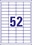 Universaletiketten A4 3650 weiss 48x21mm, Art.-Nr. ZWF-3650 - Paterno B2B-Shop
