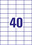 Universaletiketten A4 3651 weiss 52,5x29,7mm, Art.-Nr. ZWF-3651 - Paterno B2B-Shop