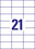 Universaletiketten A4 3652 weiss 70x42,3mm, Art.-Nr. ZWF-3652 - Paterno B2B-Shop