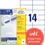 Universaletiketten A4 3653 weiss 105x42,3 mm, Art.-Nr. ZWF-3653 - Paterno B2B-Shop