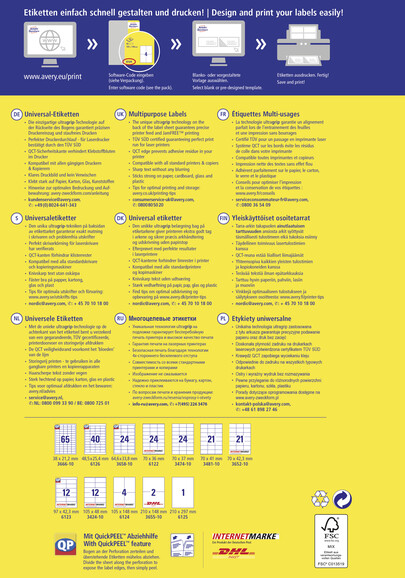 Universaletiketten ZWF perm. 38x21,2mm, Art.-Nr. 3666-10 - Paterno B2B-Shop