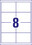 Universaletiketten A4 3660 weiss 97x67,7mm, Art.-Nr. ZWF-3660 - Paterno B2B-Shop