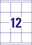Universaletiketten A4 3661 weiss 70x67,7mm, Art.-Nr. ZWF-3661 - Paterno B2B-Shop